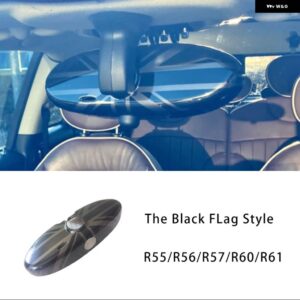 黒旗カー用品 ステッカー シェル 装飾 カバー ミニクーパー S JCW R53 R55 R56 R57 R58 R59 R60 R61 自動車 - RearviewMirror Cover