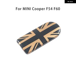 ユニオンジャックグローブボックス ハンドル 装飾 収納ボックス カバー ステッカー ミニクラブマンクーパー S F55 F56 F57 F54 F60 スタイリング - Gold Jack F54 60