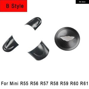 ミニ R55 R60 カントリーマンステアリング ホイールパネルボタン カバー スタイリング ステッカー ミニクーパー R56 R57 R58 R59 カー - Pattern B