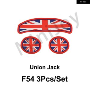 黒旗カップパッド グルーヴコースター自動ノンスリップマットパッド ミニクーパー S JCW クラブマン F54 F55 F56 F60 カントリーマン - Union Jack F54