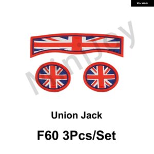 黒旗カップパッド グルーヴコースター自動ノンスリップマットパッド ミニクーパー S JCW クラブマン F54 F55 F56 F60 カントリーマン - Union Jack F60