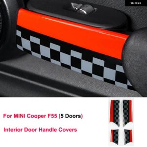 ジョンクーパーワークススタイルカー用品 ステッカー シェル 装飾 カバー ミニクーパー S JCW F55 F56 F57 F54 F60 自動車 - Inner door Cover F55