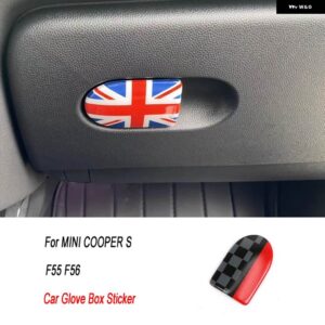 ジョンクーパーワークススタイルカー用品 ステッカー シェル 装飾 カバー ミニクーパー S JCW F55 F56 F57 F54 F60 自動車 - Glove handle cover A