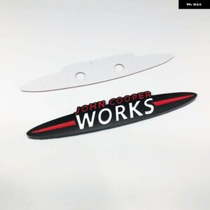 黒車ジョンクーパーワークス JCW エンブレム ステッカー グリル バッジミニクーパー JCW S F54 F55 F56 F60 R50 R53 R55 R56 R57 R60 R61