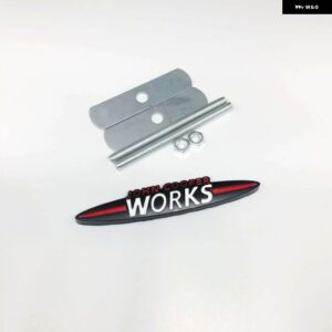 黒車ジョンクーパーワークス JCW エンブレム ステッカー グリル バッジミニクーパー JCW S F54 F55 F56 F60 R50 R53 R55 R56 R57 R60 R61