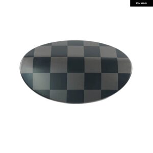 ミニ 1 クーパー S JCW F54 クラブマン燃料タンクキャップ ステッカー カバー 装飾 スタイリング オート - Black Checker
