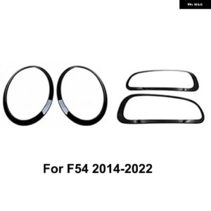 ヘッドライト ヘッドテールリアランプリムライトトリムリングカバー ミニクーパー ONE JCW F60 F54 自動スタイリング - Black F54 4pcs