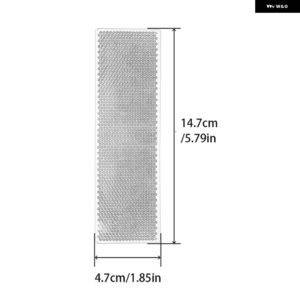 5個 トラック トレーラー長方形 プラスチック リフレクター 反射テープ粘着自動車安全夜間ハザードプレート ステッカー カー - 5Pcs WhiteNO Hole