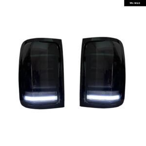 自動 テールライト LED リア テールライト ウィンカー ライト ブレーキ パーキングランプ ドライビング ランプ 2008-2022 VW アマロック V6 - Smoky black