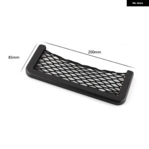 オーガナイザーメッシュ収納袋オートネットポケット多機能携帯電話ホルダー 自動車 インテリア - 1Pc 20x8cm