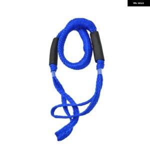 バンジードックライン係留ロープボート用 4 フィートロープロープバンジーコードドックラインボートカヤック - Blue