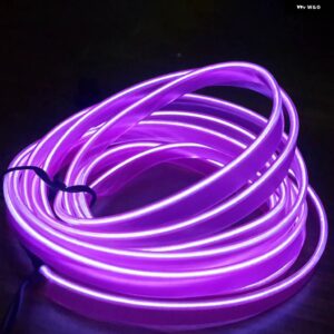 インテリア 装飾 ランプストリップムードランプ冷光 装飾 ダッシュボード コンソール 自動 LED アンビエントライト 3メートル - Purple