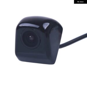 リアビューカメラ 金属製のフロントカメラ パークモニター リバースバックアップカメラ - black