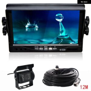 LED リバースカメラ 7インチ TFT 液晶モニター トラック バスパーキング支援モニター S DC 9V-35V 車モニター - 12m