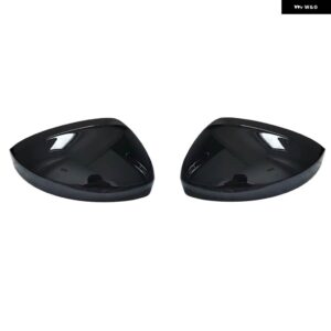 バックミラー サイドウイングミラー キャップカバー VW ティグアンオールスペース L MK2 2017-20 交換マットクローム - Gloss Black