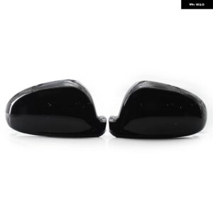 VW ゴルフ MK5 GTI ジェッタ 5 カーボン パサート B6 B5.5 サイドウイングミラー カバー キャップシャラン ゴルフ プラス EOS - Gloss Black