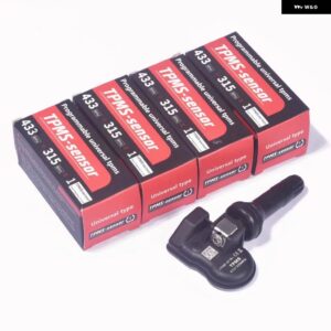 TPMS センサー MX タイヤセンサー 2IN1 金属ゴムステム プログラム可能なねじ込み式タイヤエア圧 センサー TS408 TS600 TS508 - 4PCS Rubber