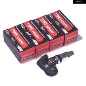 TPMS センサー MX タイヤセンサー 2IN1 金属ゴムステム プログラム可能なねじ込み式タイヤエア圧 センサー TS408 TS600 TS508 - 4PCS Metal
