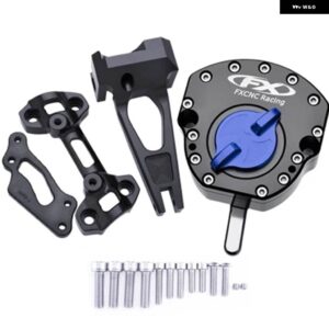 CNC MT09 FZ09 逆安全ステアリングダンパー マウントブラケット付き ヤマハ 2014-2016-21用 - Blue