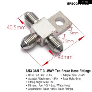 1PC ステンレス AN3 に AN -3 ストレートブレーキスイベルホース エンドフィッティング EPSCGPJ - EPSCGPJ10SS