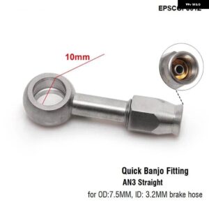 1PC ステンレス AN3 に AN -3 ストレートブレーキスイベルホース エンドフィッティング EPSCGPJ - EPSCGPJ01Z