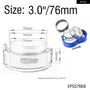 HD クランプシステム アセンブリ 排気 V バンドクランプクイックリリース 2.0インチ /2.5インチ /2.75インチ /3.0インチ 外径排気/インタークーラーピップ/ - 3inch 76mm Blue