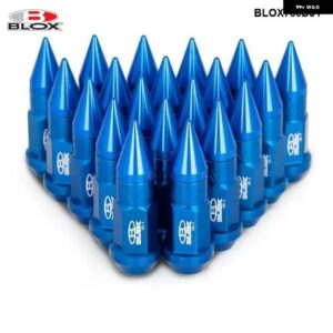 20ピース ブロックス レーシング スタイル 50MM アルミ拡張チューナーラグナットスパイク付きホイールリム M12X1.25 / M12X1.5 BLOX750DJT