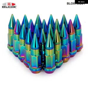 20ピース ブロックス レーシング スタイル 50MM アルミ拡張チューナーラグナットスパイク付きホイールリム M12X1.25 / M12X1.5 BLOX750DJT