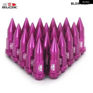20ピース ブロックス レーシング スタイル 50MM アルミ拡張チューナーラグナットスパイク付きホイールリム M12X1.25 / M12X1.5 BLOX750DJT