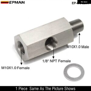 1/8インチ BSPT 1/8インチ NPT M10 油圧センサー ティー NPT アダプター ターボ 供給フィードラインゲージ EP-CGQ197 - CGQ200