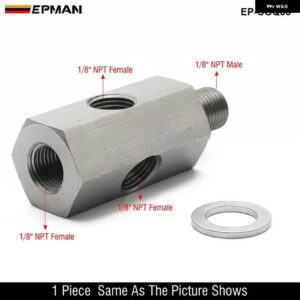 1/8インチ BSPT 1/8インチ NPT M10 油圧センサー ティー NPT アダプター ターボ 供給フィードラインゲージ EP-CGQ197 - CGQ86
