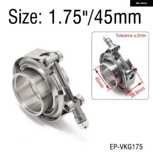 1.75インチ 2インチ 2.25インチ 2.5インチ 2.75インチ 3インチ / 45MM 51MM 57MM 63MM 70MM 76MM V バンドクランプフィットオールスタイル エキゾースト シ - 1.75 inch