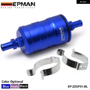 レーシング フューエルフィルター UNI コンペティション 10ミクロン ペーパーフィルター コンプリート ブルー ブラック パープル EP-ZZOF01 - Blue