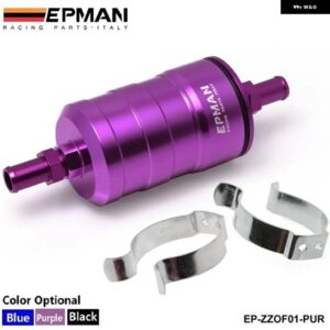 レーシング フューエルフィルター UNI コンペティション 10ミクロン ペーパーフィルター コンプリート ブルー ブラック パープル EP-ZZOF01 - Purple