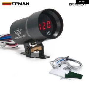 37MM マイクロデジタルスモークタコメーター RPM AFR ブーストゲージ オイルプレス水油温 EGTボルト真空ゲージ メーター W/センサー EP37 - Exhaust gas temp
