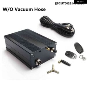 電気コントローラー ボックス + ワイヤレス + 2 リモート + 真空ホース 排気キャットバック縦樋マフラー バルブ EPCUT002B - No Hose