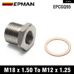 排気 O2 オキシセンサー スペーサー レデューサー アダプター M18 X 1.5MM M12 X 1.25MM / M10 X 1.25MM EPCGQ95 - M18x1.50 To M12x1.25