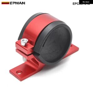 レーシング 2インチ 51MM ID アルミブラケットクランプクレードルホルダー 燃料ポンプ燃料フィルター EPCA9151S - Red