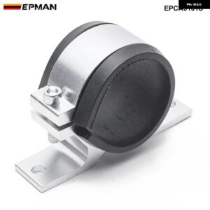 レーシング 2インチ 51MM ID アルミブラケットクランプクレードルホルダー 燃料ポンプ燃料フィルター EPCA9151S - Silver