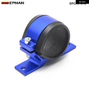 レーシング 2インチ 51MM ID アルミブラケットクランプクレードルホルダー 燃料ポンプ燃料フィルター EPCA9151S - Blue