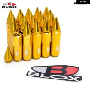 20個 BLOX スタイルアルミ拡張チューナーホイールラグナットホイールリム用スパイク付き M12X1.5/M12X1.25 EP-550NSPK