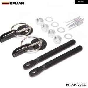 レーシング ブルー ボンネット ボンネット ピンキット アルミ 全車用 ロック ロッキング スポーツ シート 用 2001-2006 EP-SP7220A-ブルー - black