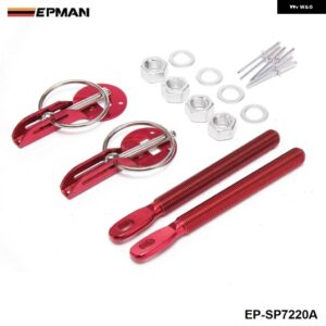 レーシング ブルー ボンネット ボンネット ピンキット アルミ 全車用 ロック ロッキング スポーツ シート 用 2001-2006 EP-SP7220A-ブルー - Red