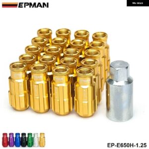 スズキ レーシング スタイルアルミロックラグナット 20個 キー付き 12 1.25 日産 スバル ホイールナット EP-E650H-1.25