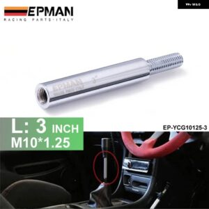 シフトノブ 延長 マニュアル ギアシフター レバー 3インチ 3.5インチ 4インチ M10X1.25 M10X1.5 M12X1.25 EP-YCG - M10 X 1.25 3 inch