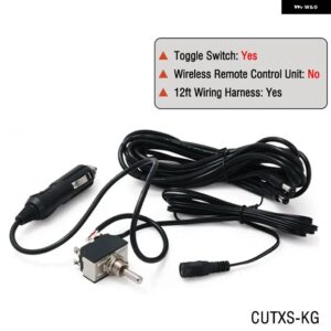 ワイヤレス リモコンとトグル スイッチ 12FT 配線ハーネス 12V 電気バルブ カットアウトシステムダンプ EP-CUTXS-KG - CUTXS-KG
