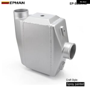 ターボ 水対空インタークーラー - 13.3インチ X 12インチ X 4.5インチ インレット/アウトレット: 3インチ フロントマウント アルミ ターボ インタークーラー - Spray Painted