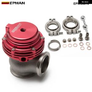 MVS 38MM ウェストゲート アルミトップ V バンドゴールドアウターウェストゲート スーパーチャージ ターボ マニホールド 14PSI EPWS8815 - Red