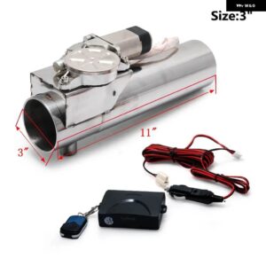 2インチ /2.25インチ /2.5インチ /2.75インチ /3インチ 排気パイプ 電動 I パイプ 排気電気カットアウトリモコンバルブ EP-CUT01G - 3 Inch