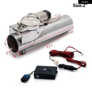 2インチ /2.25インチ /2.5インチ /2.75インチ /3インチ 排気パイプ 電動 I パイプ 排気電気カットアウトリモコンバルブ EP-CUT01G - 2 Inch